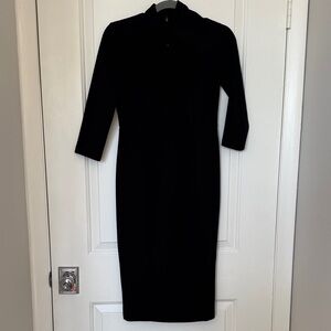 Donna Morgan Classic Black Long Sleeve Dress